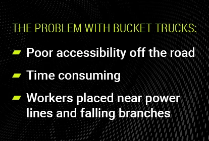 List of the problems with bucket trucks.