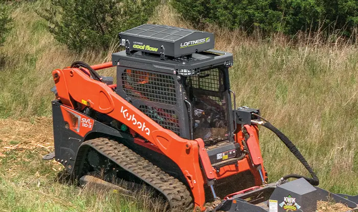Kubota SVL110-3 with a Cool Flow hydraulic cooler